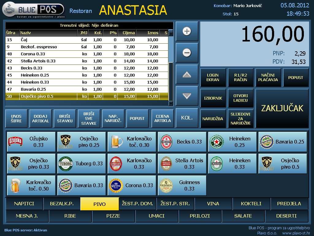 BluePOS Ugostiteljstvo